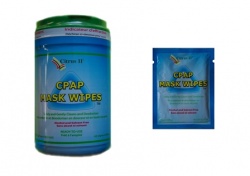 CPAP BiPAP + Oxygen Mask + Equipment Cleaning Wipes - Citrus II